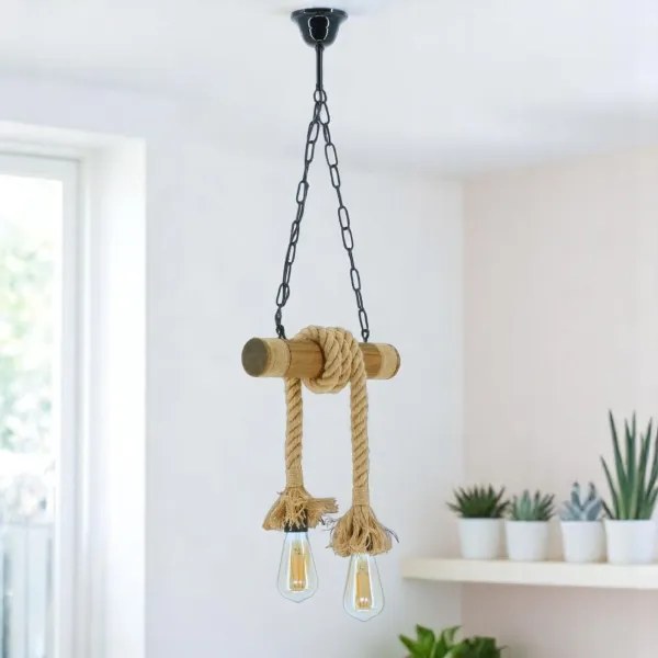 Brilagi - Luster na reťazi KOS 2xE27/60W/230V buk