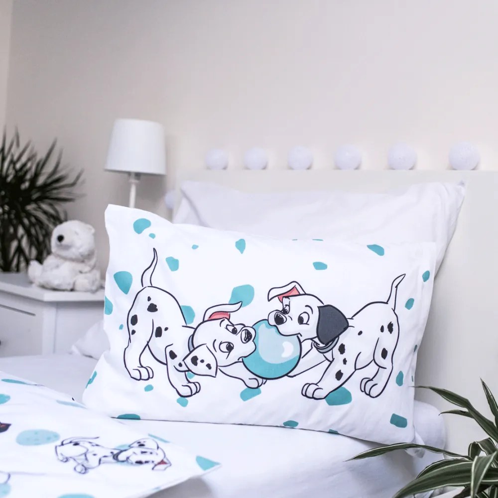 Jerry Fabrics Obliečka do postieľky 101 dalmatincov "Play" 100x135 / 40x60 cm