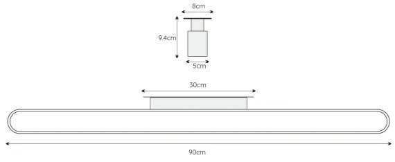 Lucide 04209/18/30 - LED Kúpeľňové nástenné svietidlo MADELON LED/18W/230V IP44