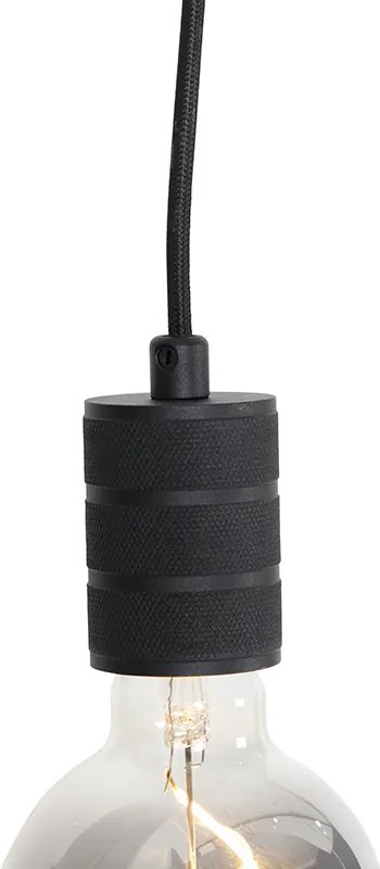 Závesné svietidlo s koľajnicovým závesom čierne - Cavalux