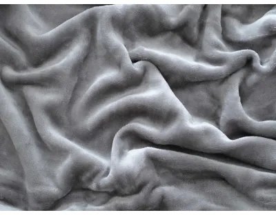 MKLuzkoviny.cz Plachta mikroplyš do postieľky 60 × 120 cm – svetlosivá