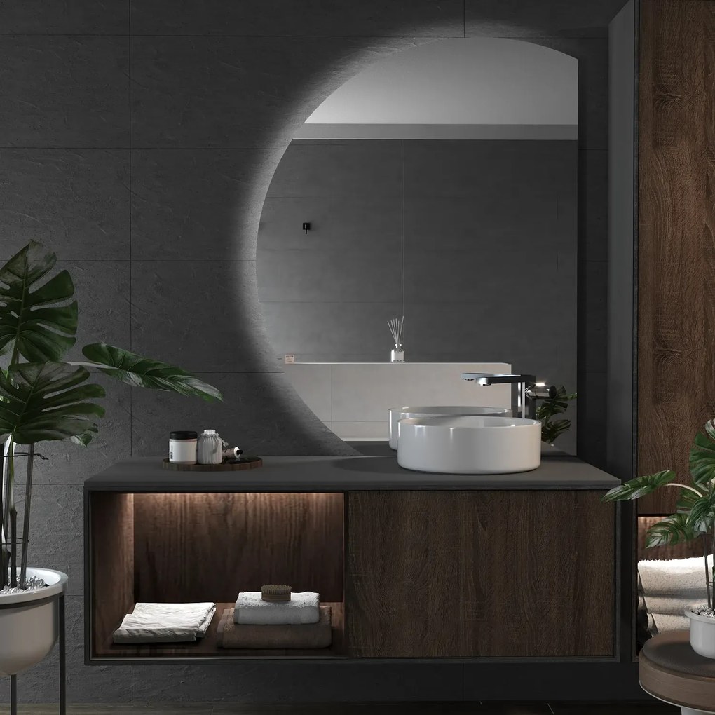 Okrúhle zrkadlo s LED svetlom E3