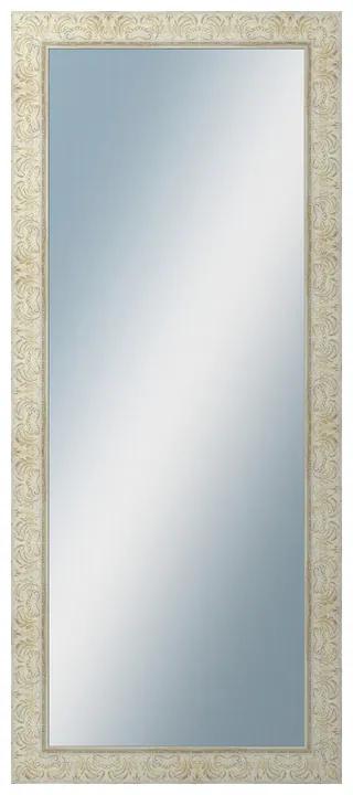 DANTIK - Zrkadlo v rámu, rozmer s rámom 60x140 cm z lišty PRAHA biela (2930)
