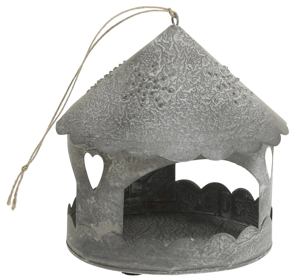 Chic Antique Svietnik zinkový domček na zavesenie Antique