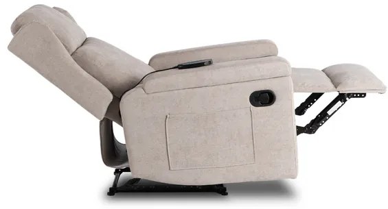 Masážne kreslo ANDREA, bežová látka