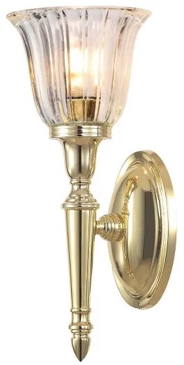 Elstead BATH-DRYDEN1-PB-LED Kúpeľňové nástenné svietidlo DRYDEN 1xG9/3W/230V IP44 zlaté