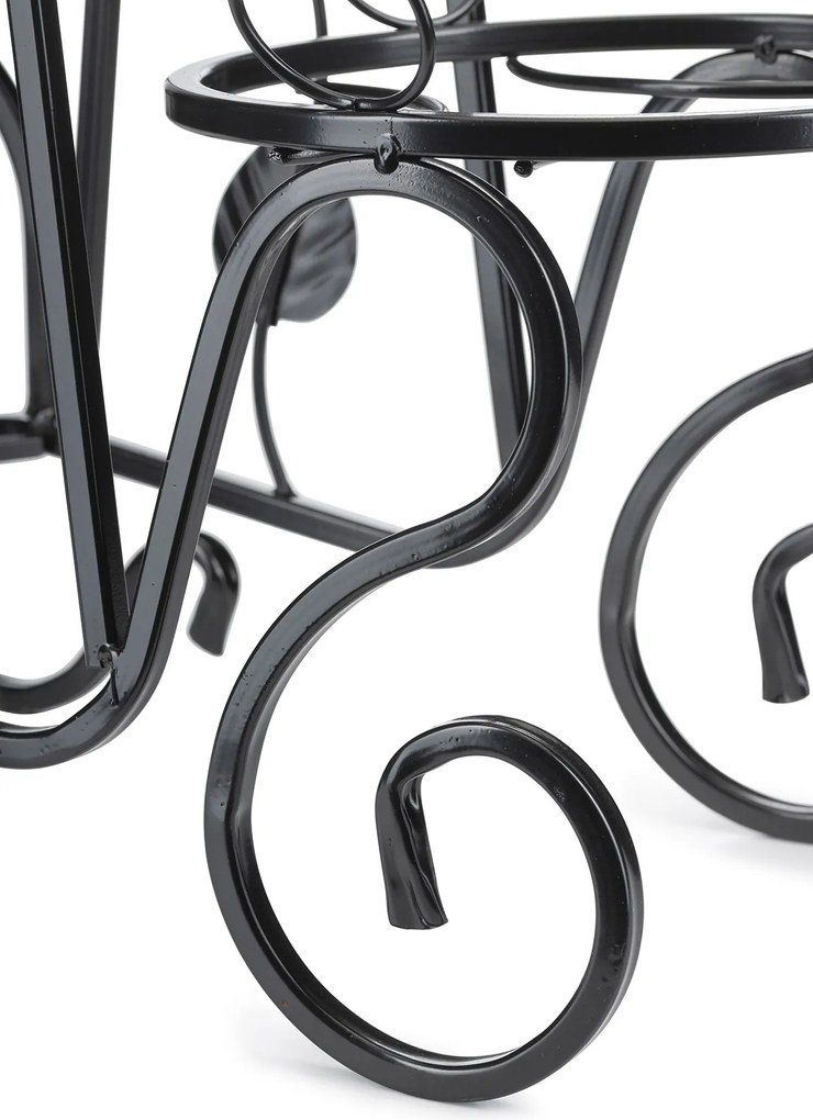 STOJAN NA KVETINÁČ ROSE 92X28X65 CM ČIERNA