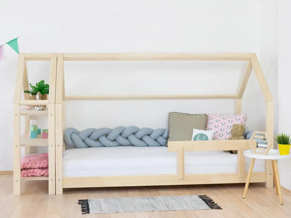 Tmavo sivá domčeková skrinka KTERY pre posteľ Tery 120 cm (pre postel o šírke 120 cm)