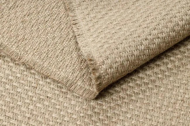 Koberec JUTE 3731 so strapcami, tmavobéžový