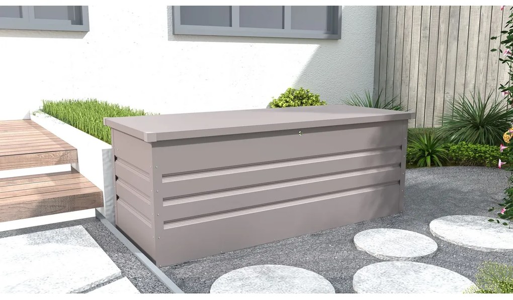 Záhradný box G21 Denver 560 L, plechový, šedý 63900845