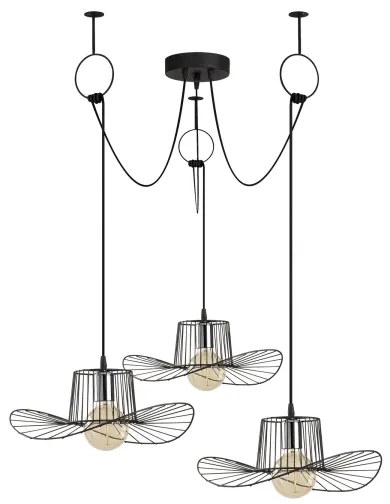 Luster na lanku TEL 3xE27/40W/230V pavúk