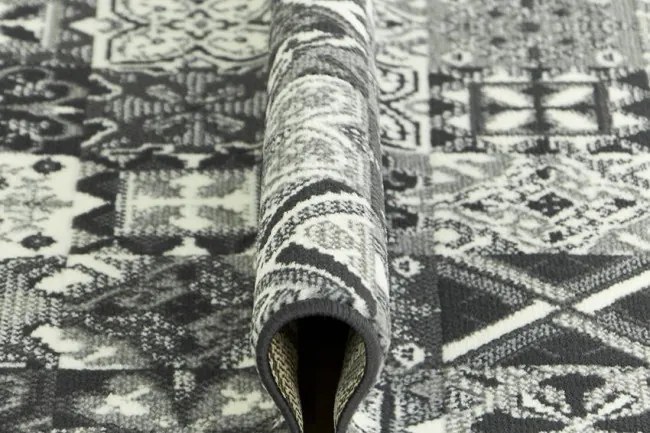Behúň Luna 503754/89922 - patchwork sivý