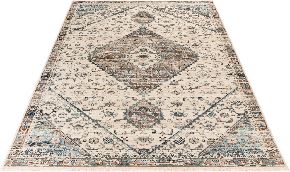 DOPREDAJ: 120x170 cm Kusový koberec Inca 359 cream, 120x170, béžová, chodba / predsieň, Obsession