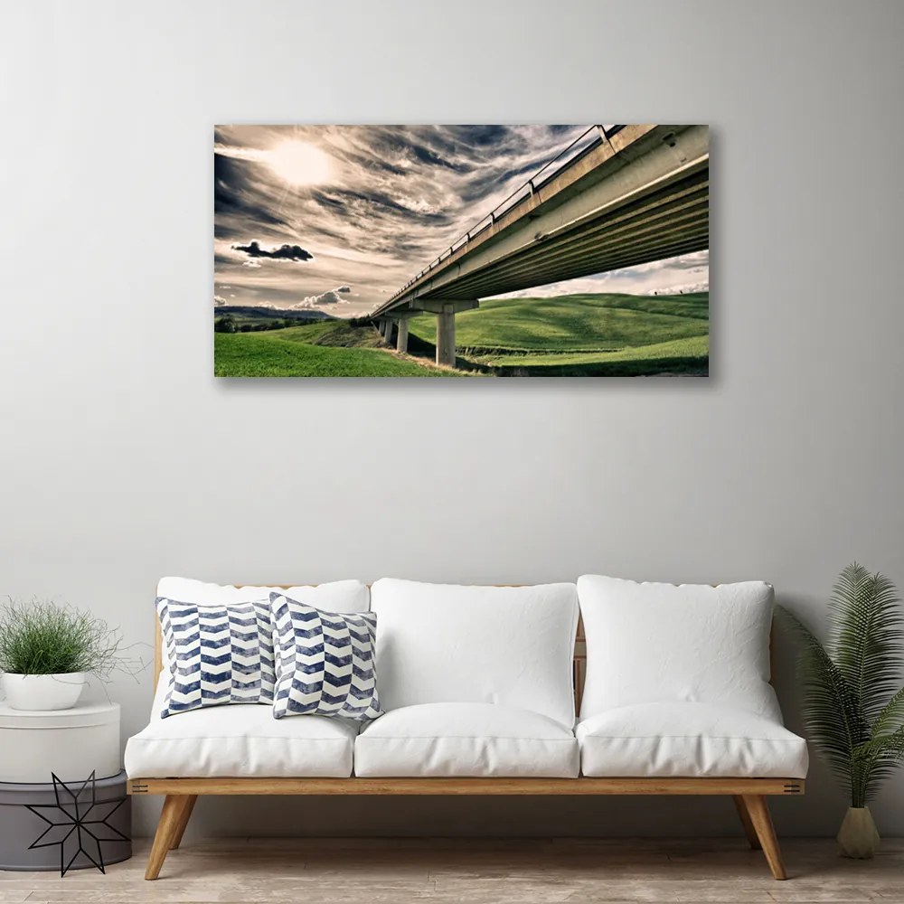 Obraz na plátne Diaľnica most údolie 120x60 cm