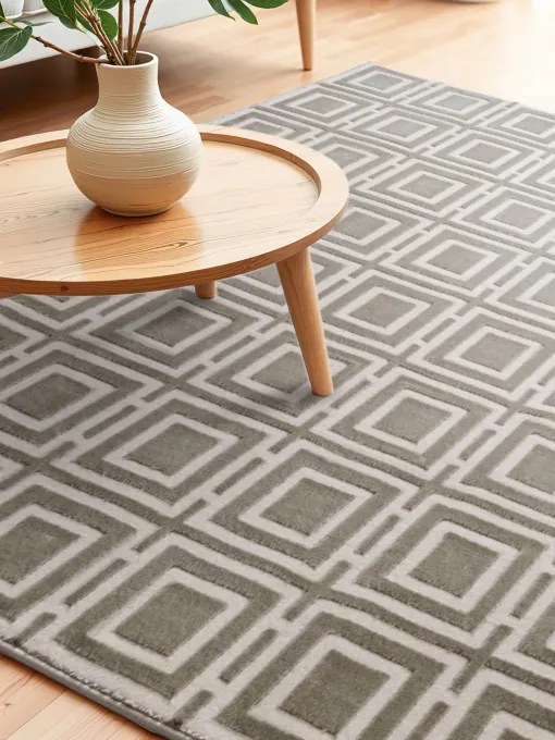 Koberec Elle Decoration Perles Howlite krémový / sivý