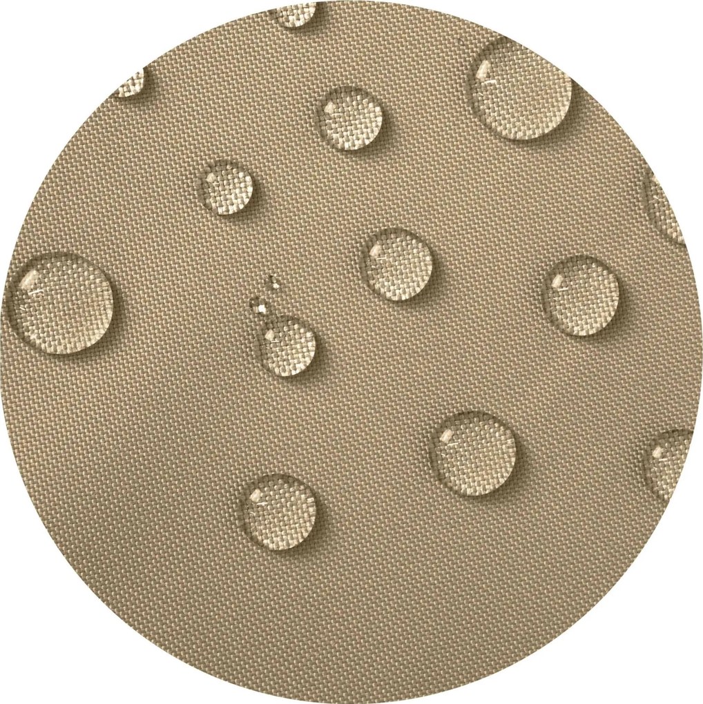 Vodeodolný vankúš do záhradného kresla ACAPULCO 90x105 cm - tmavo béžový