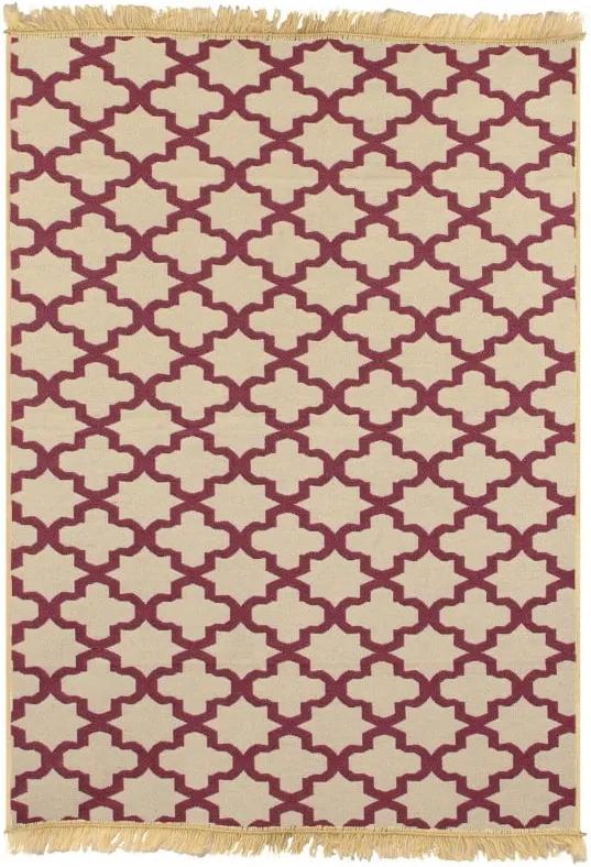 Červený koberec Ya Rugs Claret, 120 × 180 cm