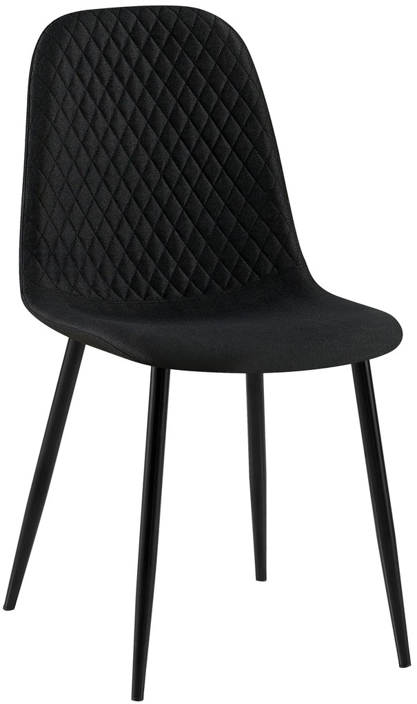 Stolička Giverny látka - čierna