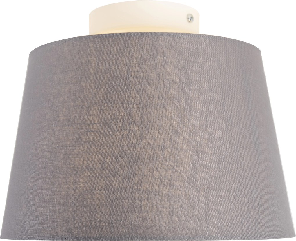 Moderné stropné svietidlo s tmavosivým tienidlom 25 cm - Combi