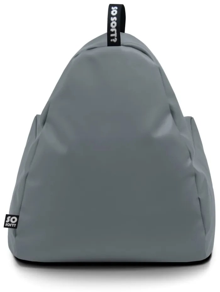 Tmavomodrý sedací vak z imitácie kože Chill XL – So Soft?