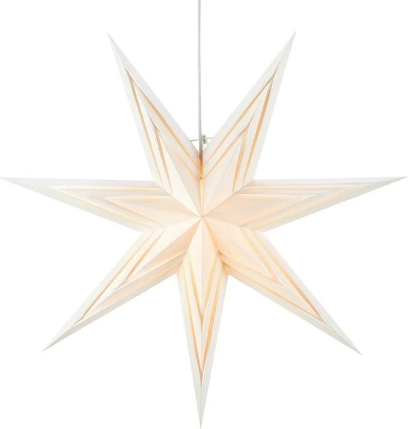 Biela závesná svetelná dekorácia s vianočným motívom ø 70 cm Sombra – Markslöjd