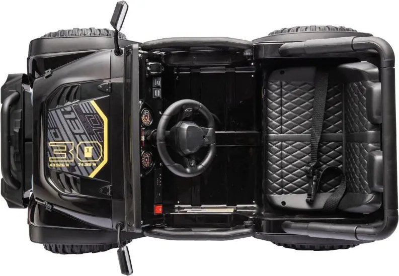 LEAN CARS Autobatéria YSA8813 Black 24V
