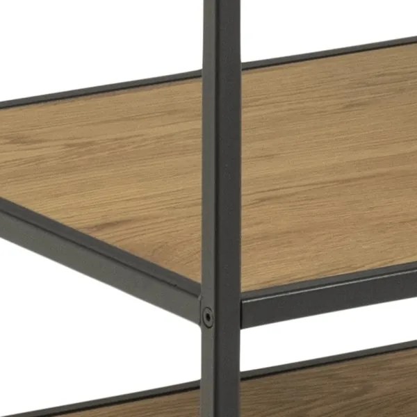 Vešiak SARON dub/čierna