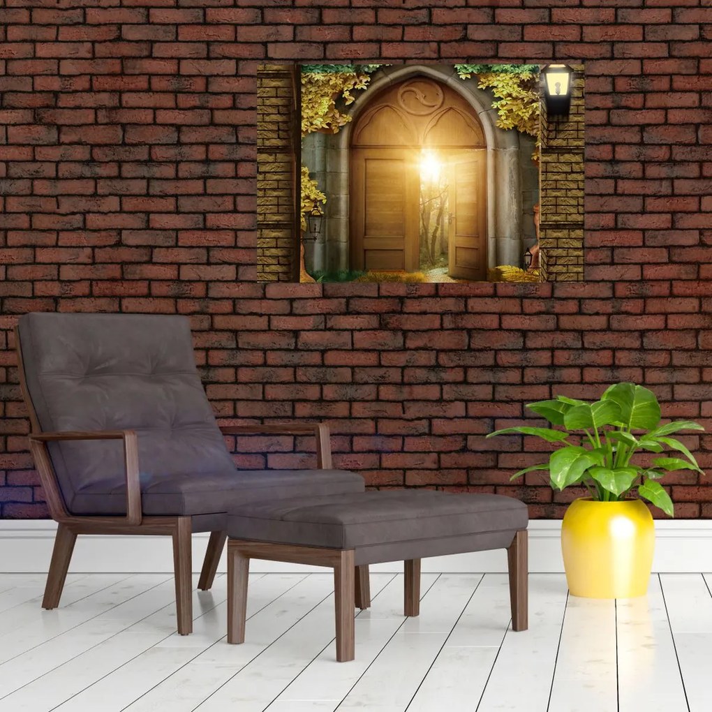 Obraz - Brána v lese (90x60 cm)