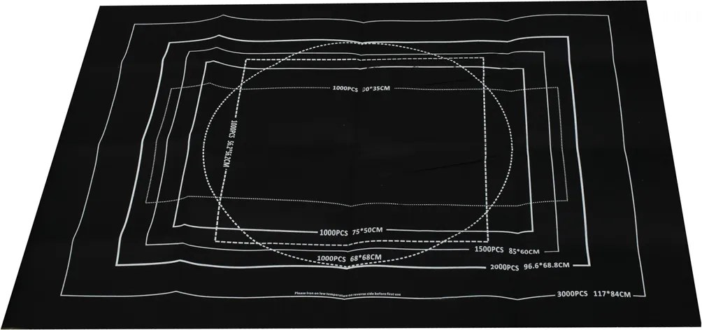 KIK Filcová podložka na puzzle 1500–3000 dielikov 140×100 cm s rúrkou, pumpou a kufríkom