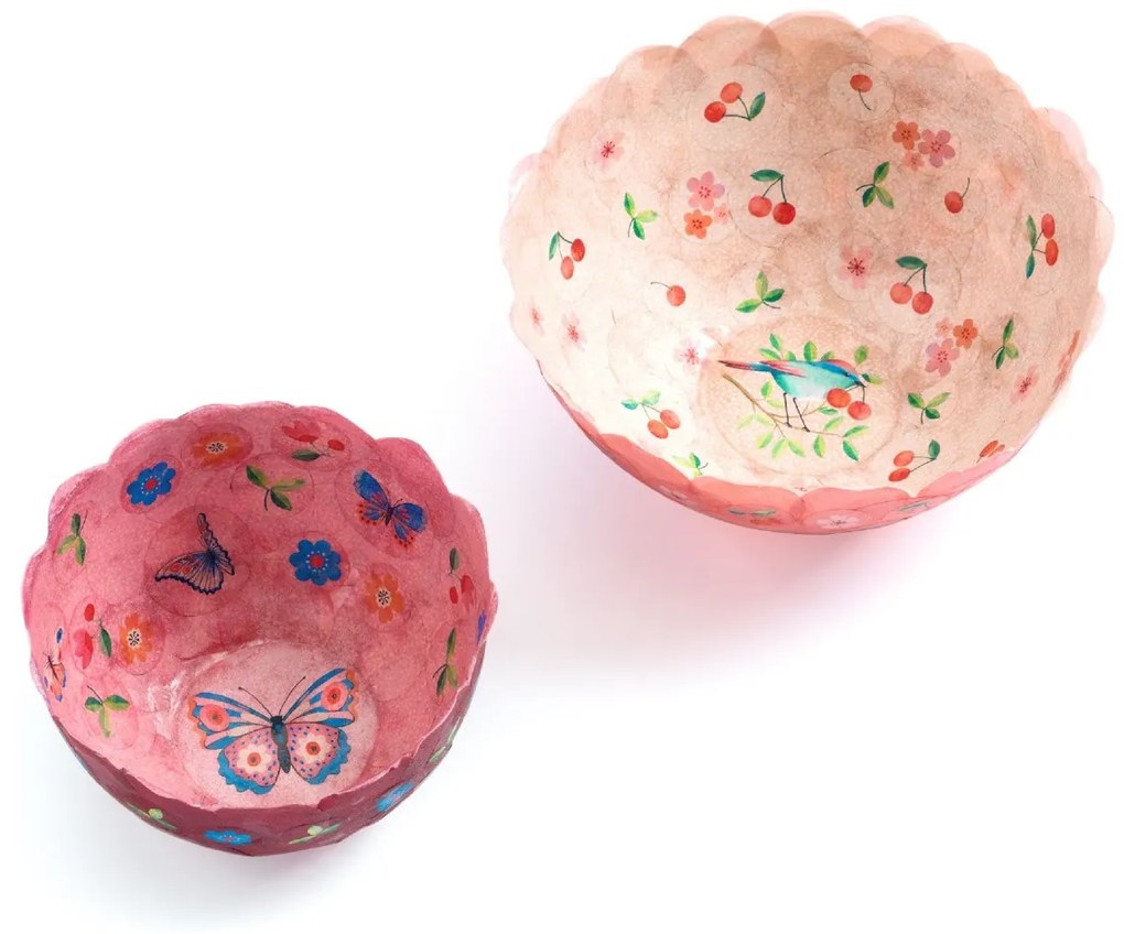 Vyrob si sám - papierové misky ružové