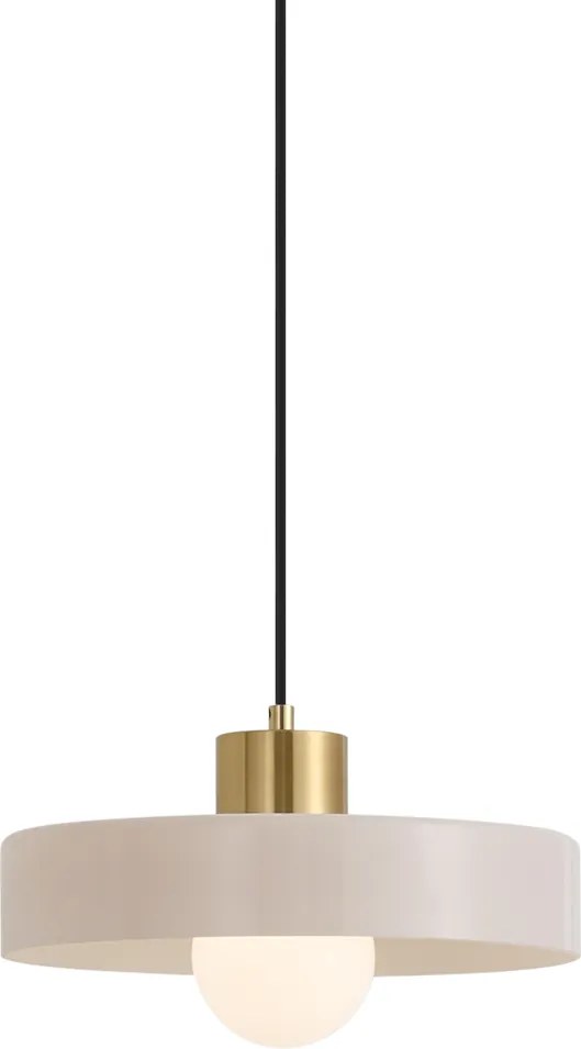 Retro závesná lampa mosadzná s bielou pre 1-fázový koľajnicový systém - Iconic Jina
