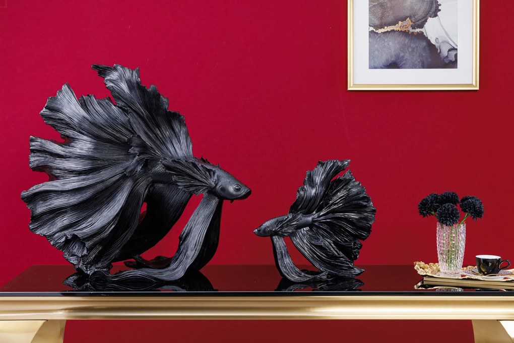 Ozdobná rybka Crowntail 65cm čierna