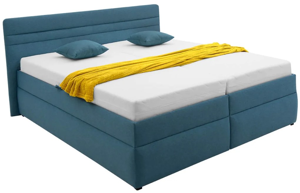 FINES čalúnená posteľ Koska 180x200 azúrová