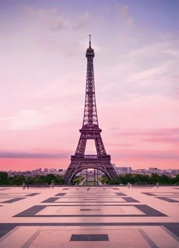 Fototapety, rozmer 184 x 254 cm, Eiffelova veža pri úsvite, W+G 5028-2P-1