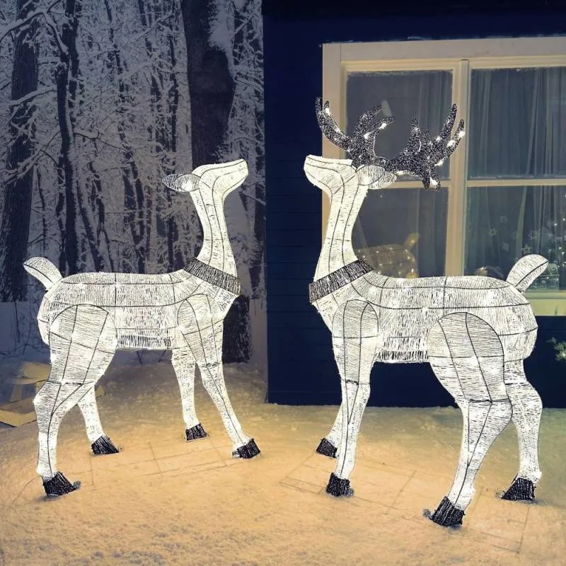 DECOLED LED svetlo pre jeleňa, 150 cm, 161 LED diód s efektom blesku