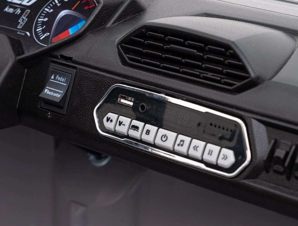 Ramiz Buggy Racing 5 batériové auto pre deti +3. Sivá + motory 2x200W + diaľkové ovládanie + pomalý štart