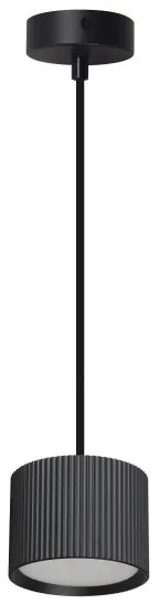 BRILAGI - LED Závesný luster STRIPY na lane 1xGX53/15W/230V pr. 82 mm čierny