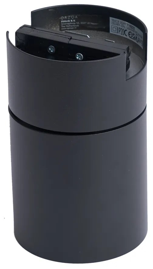 Moderný čierny reflektor pre 1-fázový koľajnicový systém GU10 70mm - Iconic Roto