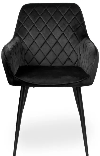 Jedálenská stolička HAVANA VELVET čierna