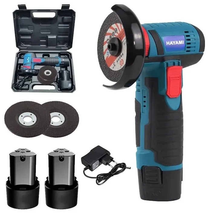 Akumulátorová uhlová brúska HAYAMI HA-1023 + 2 ks batérií