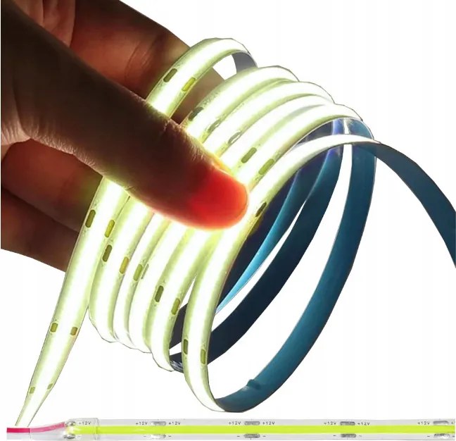 ecoPLANET Homogénny Neon COB LED pásik 12V 1m ZELENÝ