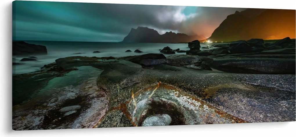 Obraz - Nočná scéna (120x50 cm)