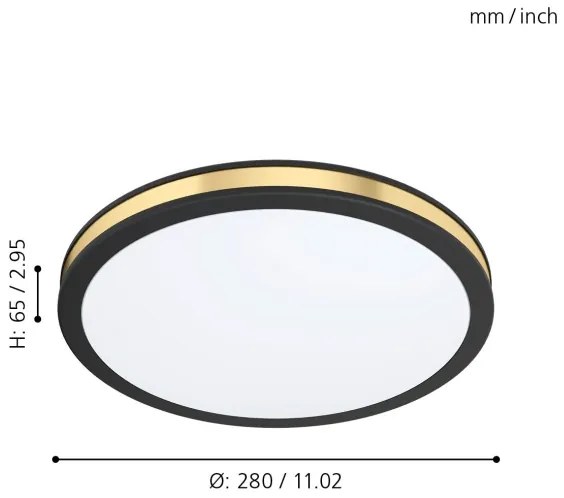 Eglo 99406 - LED Stropné svietidlo PESCAITO LED/11W/230V