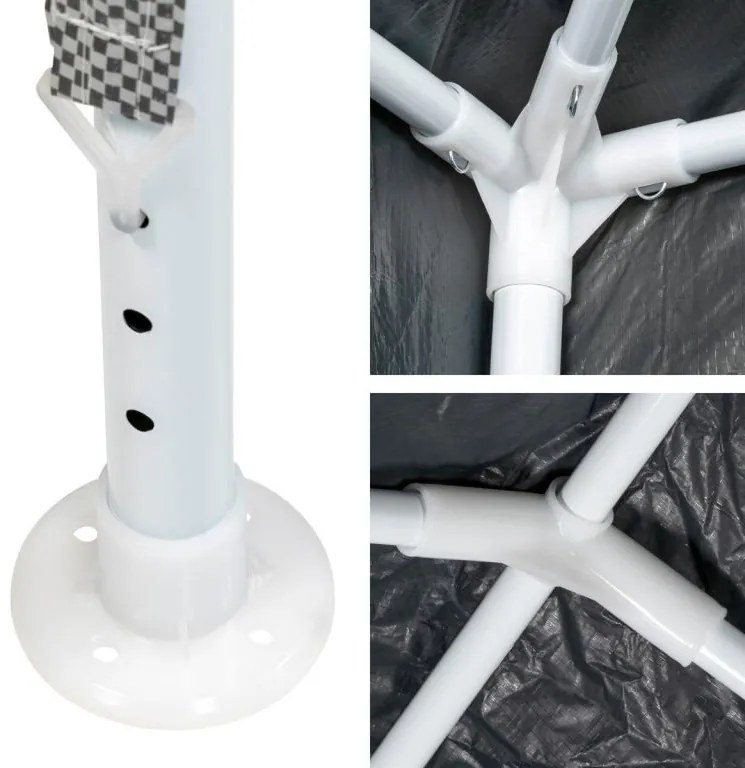 Garthen 71702 Záhradný párty stan - 3 x 6 m, antracit + 6 bočníc