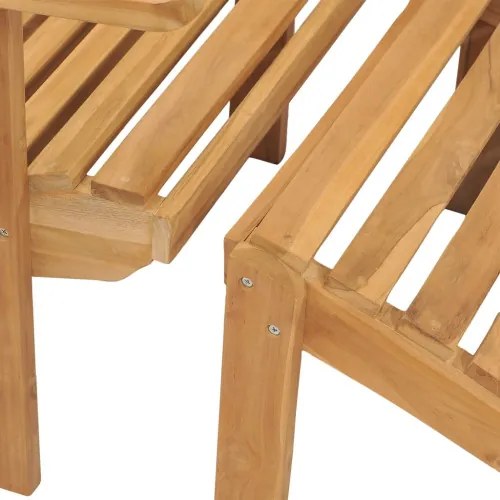 vidaXL Stolička Adirondack s podnožkou teakové drevo-