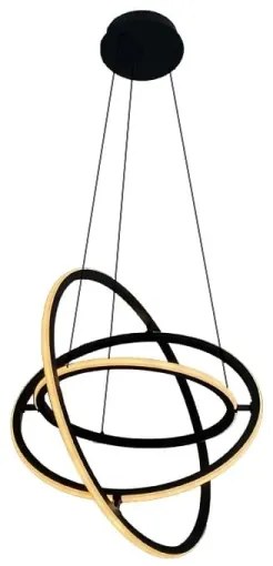 LED Stmievateľný luster na lanku LED/105W/230V 3000-6500K + diaľkové ovládanie