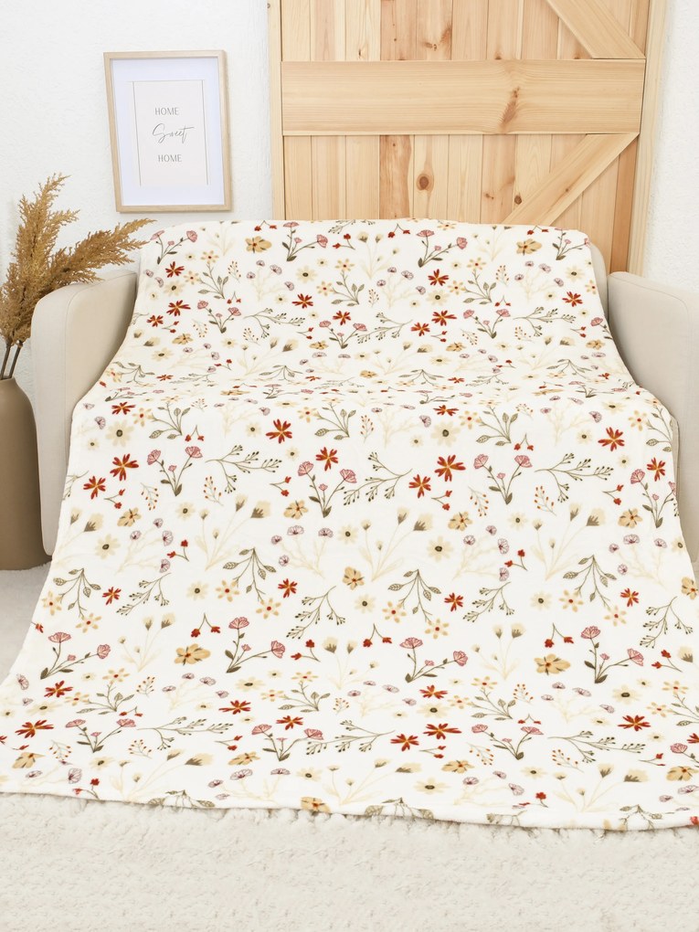 Deka mikroplyš Exclusive 150 × 200 cm – Vanessa béžová