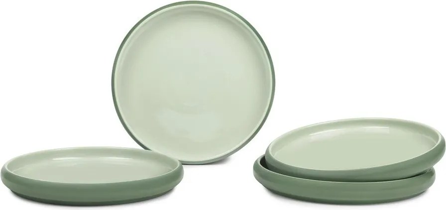 Zelené kameninové taniere v súprave 4 ks ø 22 cm Aura Rondo – Bonami Selection