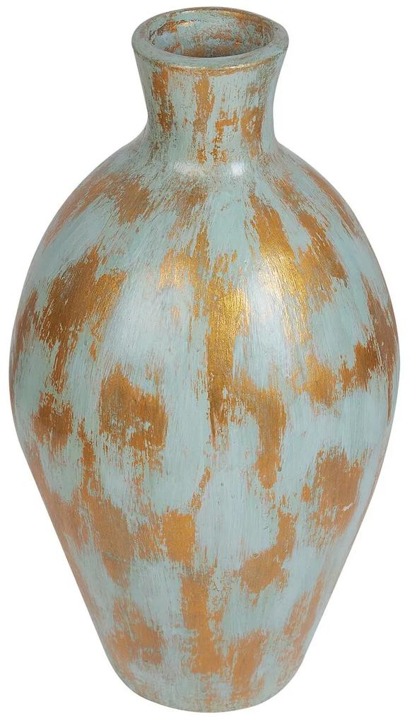 Terakota Dekoratívna váza 45 Modrá DIKAJA Beliani