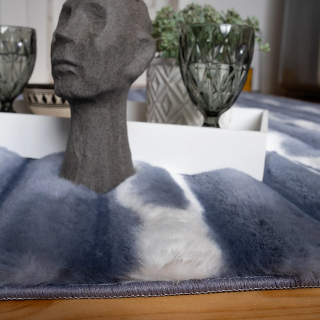 Kusový koberec My Waves 305 Blue, 60x100, modrá, obývacia izba, Obsession